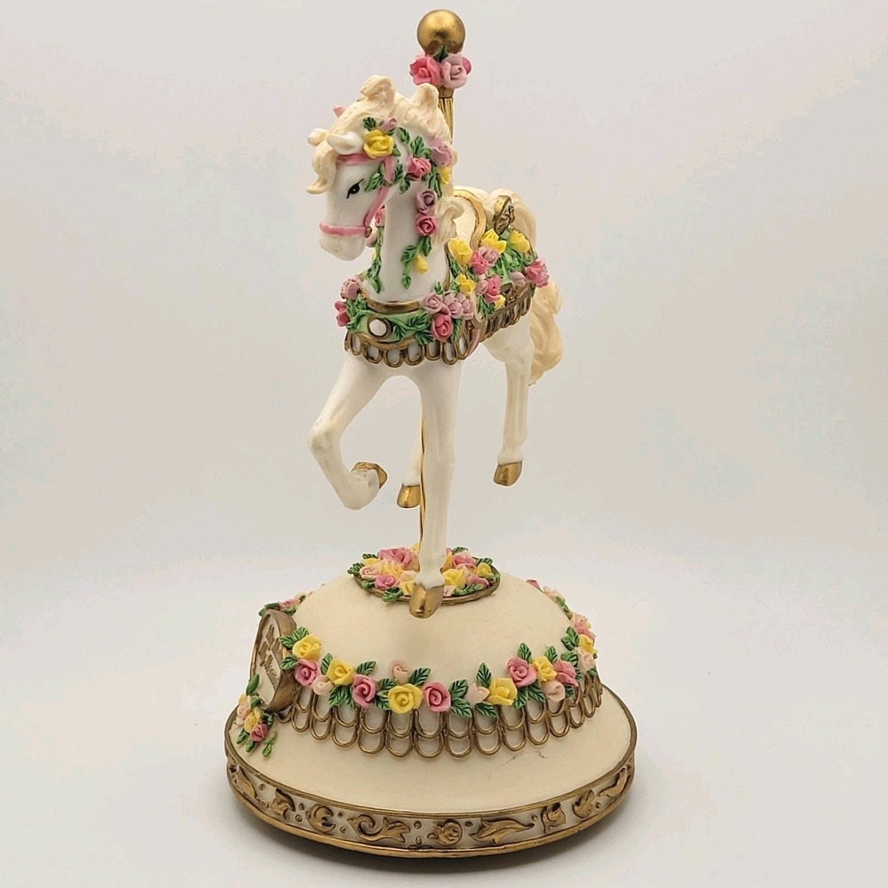 San Francisco Music Box Co Carousel Horse "My Mother My Memories" Musical - Picture 5 of 11